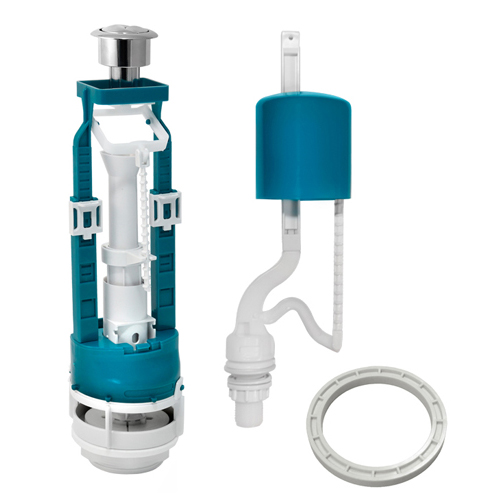 Ар-ра 2-КНОП с рег.мал.сливом хром.(40мм)+ НИЖНИЙ клапан(СБ2м-НпрРФ-АА ...